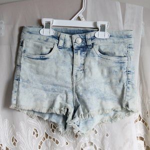 H&M Acid Wash Denim Cutoff Shorts